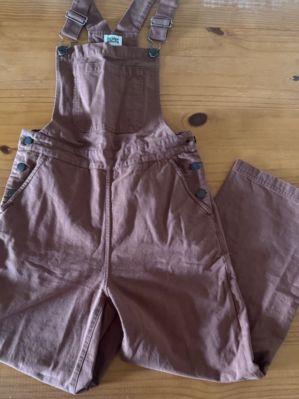 Bridge & Burn, Brown, Cotton, Roscoes Overalls, Women's, Size 27